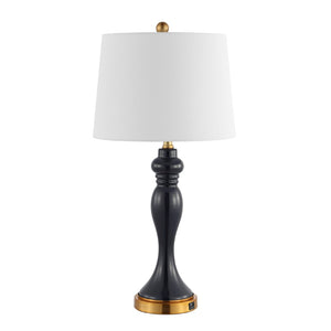 Safavieh CAYSON Table Lamp - Elegant Navy & Gold Design, Perfect for Ambient Lighting & Stylish Decor TBL4203A