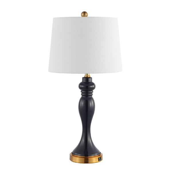 Safavieh CAYSON Table Lamp - Elegant Navy & Gold Design, Perfect for Ambient Lighting & Stylish Decor TBL4203A