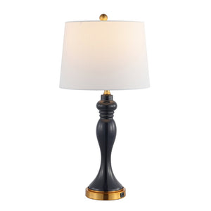 Safavieh CAYSON Table Lamp - Elegant Navy & Gold Design, Perfect for Ambient Lighting & Stylish Decor TBL4203A