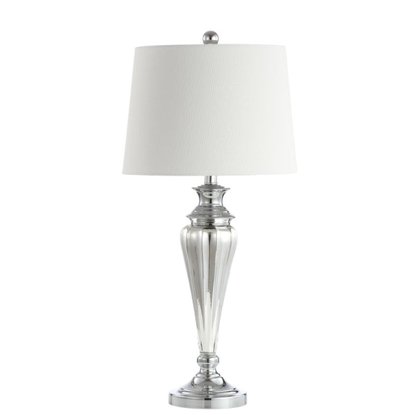 Safavieh TRENT, 30 Inch Silver Glass Table Lamp – Modern Elegance for Home Décor & Ambient Lighting Solutions TBL4205A