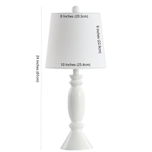 Safavieh KIAN, 24-Inch White Polyresin Table Lamp – Elegant Lighting for Any Room, Perfect for Home Decor! TBL4213A