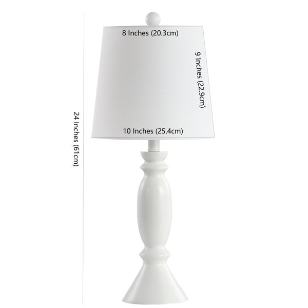 Safavieh KIAN, 24-Inch White Polyresin Table Lamp – Elegant Lighting for Any Room, Perfect for Home Decor! TBL4213A
