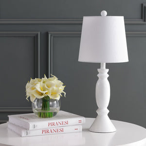 Safavieh KIAN, 24-Inch White Polyresin Table Lamp – Elegant Lighting for Any Room, Perfect for Home Decor! TBL4213A