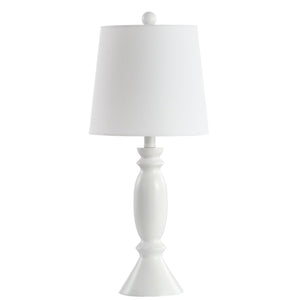 Safavieh KIAN, 24-Inch White Polyresin Table Lamp – Elegant Lighting for Any Room, Perfect for Home Decor! TBL4213A