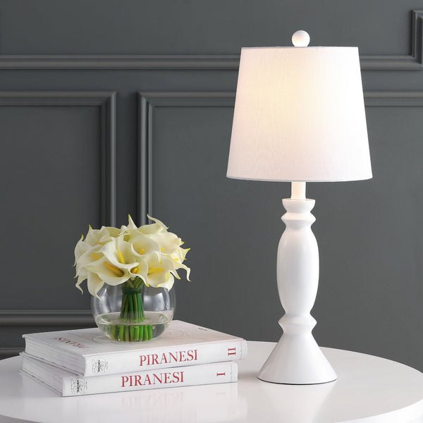 Safavieh KIAN, 24-Inch White Polyresin Table Lamp – Elegant Lighting for Any Room, Perfect for Home Decor! TBL4213A