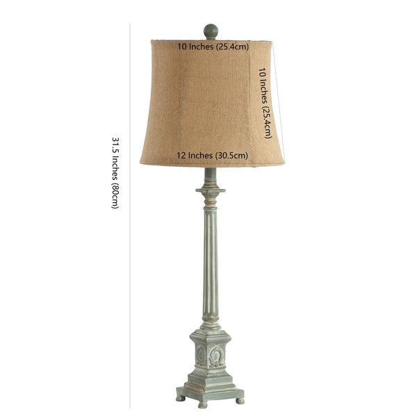 Safavieh COLLIN Table Lamp - Elegant Antique Blue Accent for Timeless Decor, Perfect for Home Ambiance & Style TBL4214A
