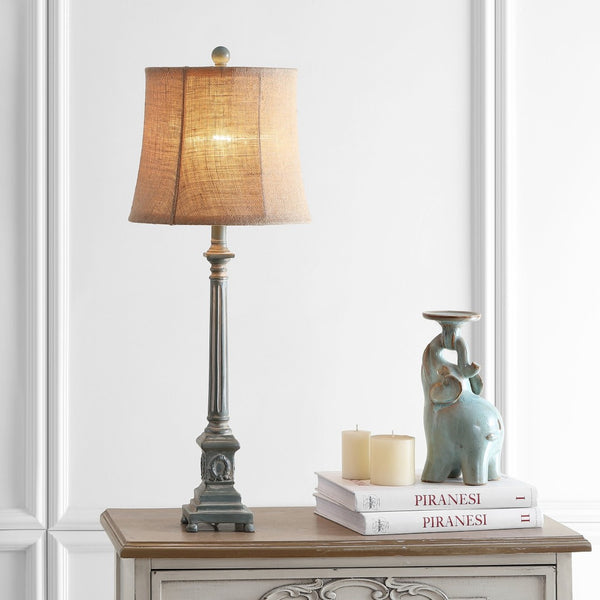 Safavieh COLLIN Table Lamp - Elegant Antique Blue Accent for Timeless Decor, Perfect for Home Ambiance & Style TBL4214A