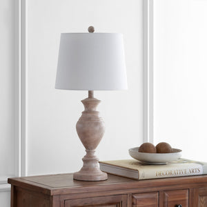 Safavieh KYLER, 27.5 INCH POLYRESIN TABLE LAMP - Light Brown Design for Classic Elegance in Any Room Decor TBL4216A