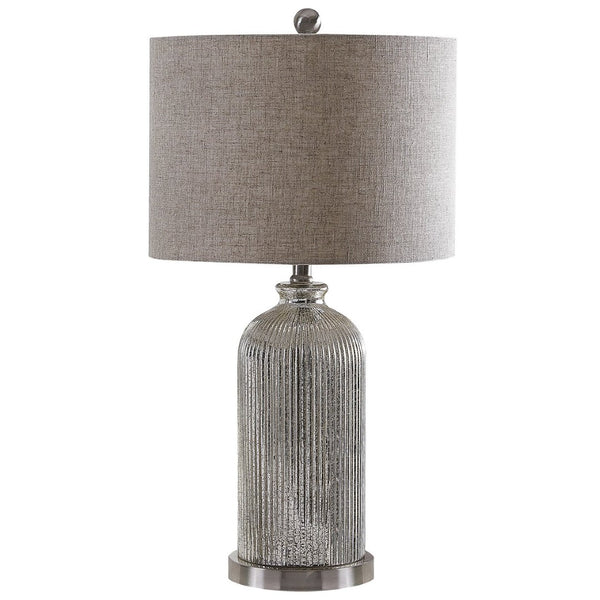 Safavieh ASHSON Table Lamp - Elegant Mercury Finish for Modern Decor, Perfect for Home or Office Spaces TBL4217A-SET2