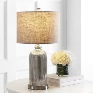 Safavieh ASHSON Table Lamp - Elegant Mercury Finish for Modern Decor, Perfect for Home or Office Spaces TBL4217A-SET2