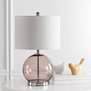 Safavieh LONNI, Elegant Glass Table Lamp Set of 2, 22.5 Inch Tall, Perfect for Modern Home Decor & Lighting Grey TBL4219B-SET2