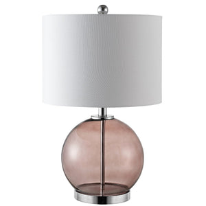 Safavieh LONNI, Elegant Glass Table Lamp Set of 2, 22.5 Inch Tall, Perfect for Modern Home Decor & Lighting Grey TBL4219B-SET2