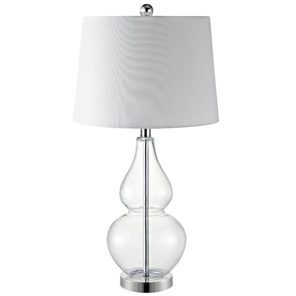 Safavieh FRENA, Elegant 26.5 Inch Clear Glass Table Lamps Set of 2 for Modern & Minimalist Interiors TBL4221A-SET2