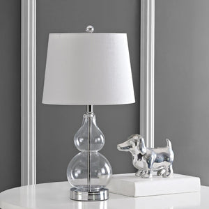 Safavieh BRISOR Table Lamp - Contemporary Glass Design, Stylish Illumination for Modern Decor & Ambient Lighting Clear TBL4222A-SET2