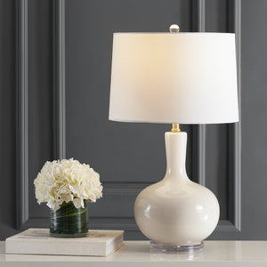 Safavieh NILLA Table Lamp - Elegant Lighting Accent for Living Spaces, Timeless Design & Soft Ambiance Cream TBL4224A-SET2