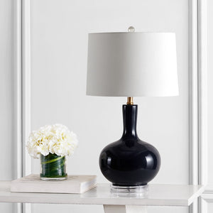 Safavieh NILLA Table Lamp - Elegant Lighting Accent for Living Spaces, Timeless Design & Soft Ambiance Navy TBL4224B-SET2