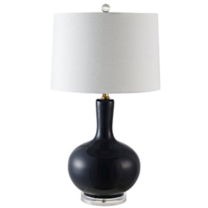 Safavieh NILLA Table Lamp - Elegant Lighting Accent for Living Spaces, Timeless Design & Soft Ambiance Navy TBL4224B-SET2