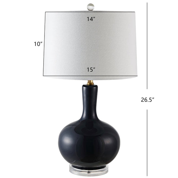 Safavieh NILLA Table Lamp - Elegant Lighting Accent for Living Spaces, Timeless Design & Soft Ambiance Navy TBL4224B-SET2