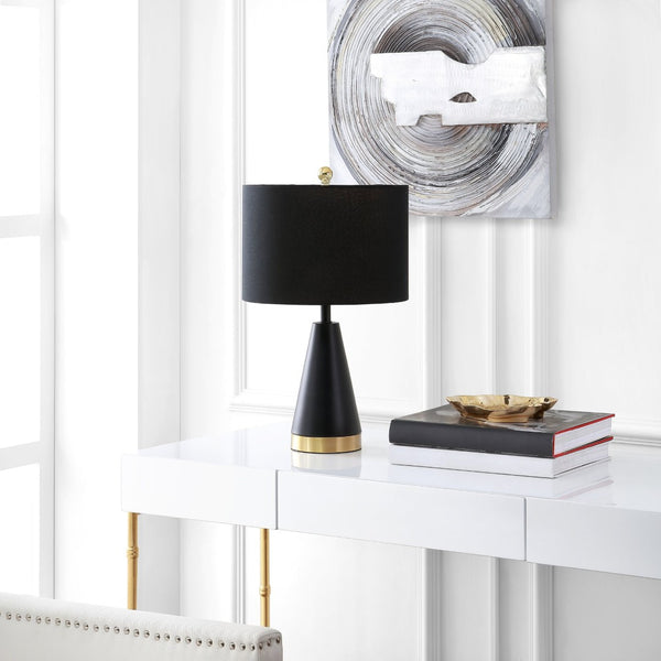 Safavieh PENLA Table Lamp - Modern Minimalist Design with Elegant Black & Gold Finish for Cozy Spaces TBL4226A-SET2