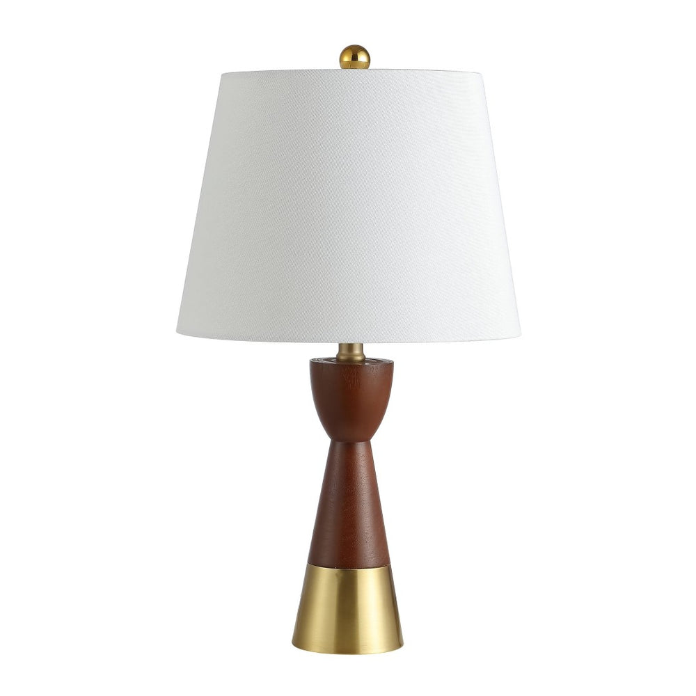 Safavieh RENNI, Elegant 21-Inch Brown/Gold Table Lamp Set of 2 – Versatile Iron/MDF Design for Any Decor TBL4227A-SET2