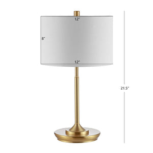 Safavieh TAREN, 21.5-Inch Gold Iron Table Lamp - Modern Elegance for Ambient Lighting in Any Room Decor TBL4228A-SET2