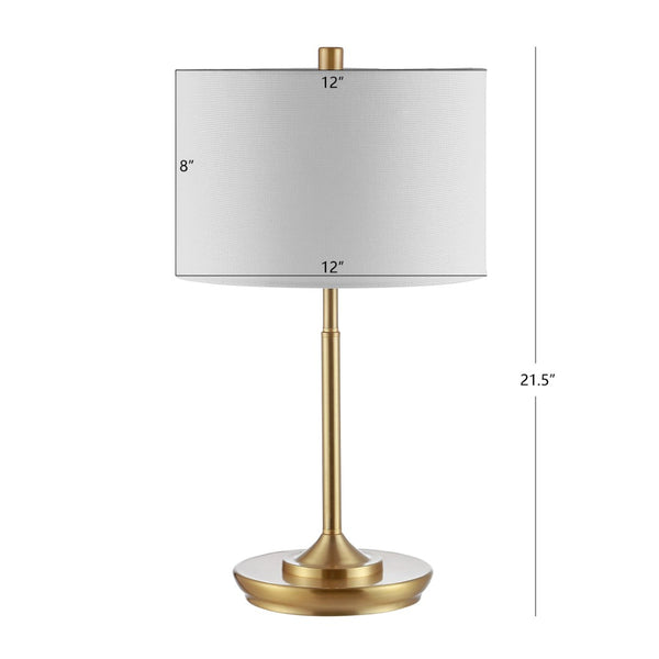 Safavieh TAREN, 21.5-Inch Gold Iron Table Lamp - Modern Elegance for Ambient Lighting in Any Room Decor TBL4228A-SET2