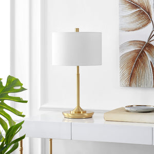 Safavieh TAREN, 21.5-Inch Gold Iron Table Lamp - Modern Elegance for Ambient Lighting in Any Room Decor TBL4228A-SET2