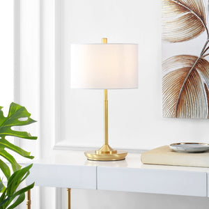 Safavieh TAREN, 21.5-Inch Gold Iron Table Lamp - Modern Elegance for Ambient Lighting in Any Room Decor TBL4228A-SET2