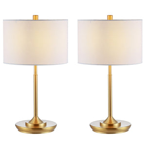 Safavieh TAREN, 21.5-Inch Gold Iron Table Lamp - Modern Elegance for Ambient Lighting in Any Room Decor TBL4228A-SET2