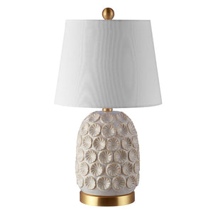 Safavieh LAMSON Table Lamp – Elegant Gold Accents & White Shade for Modern or Classic Home Décor, 21" H TBL4230A