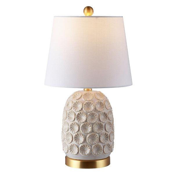 Safavieh LAMSON Table Lamp – Elegant Gold Accents & White Shade for Modern or Classic Home Décor, 21" H TBL4230A