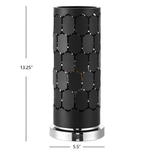 Safavieh NAVO, 13.25-Inch Black Iron Table Lamp - Sleek Modern Design for Stylish Home & Office Lighting TBL4234A