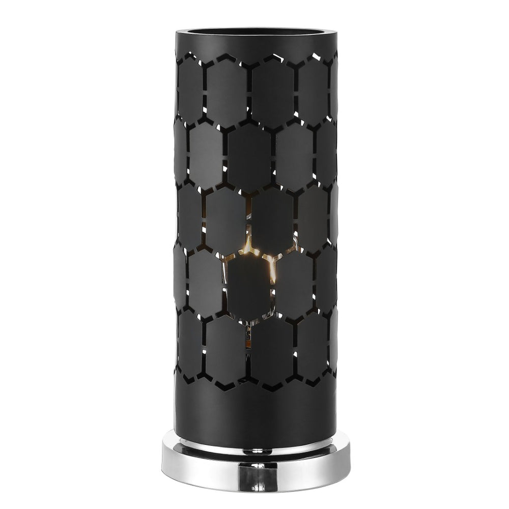 Safavieh NAVO, 13.25-Inch Black Iron Table Lamp - Sleek Modern Design for Stylish Home & Office Lighting TBL4234A
