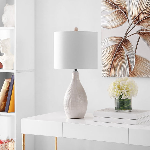 Safavieh GREMLA Table Lamp – Elegant Creme Finish, Versatile Lighting for Living Rooms, Bedrooms & Offices TBL4235A