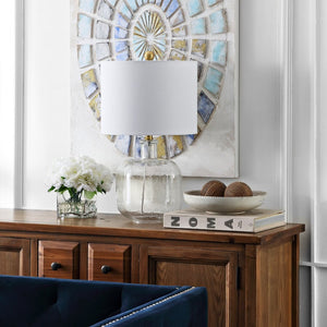 Safavieh ARMENA Table Lamp - Elegant Clear Base for Soft Ambiance, Perfect for Modern & Classic Decor Spaces TBL4236A