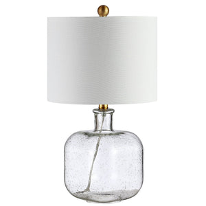 Safavieh ARMENA Table Lamp - Elegant Clear Base for Soft Ambiance, Perfect for Modern & Classic Decor Spaces TBL4236A