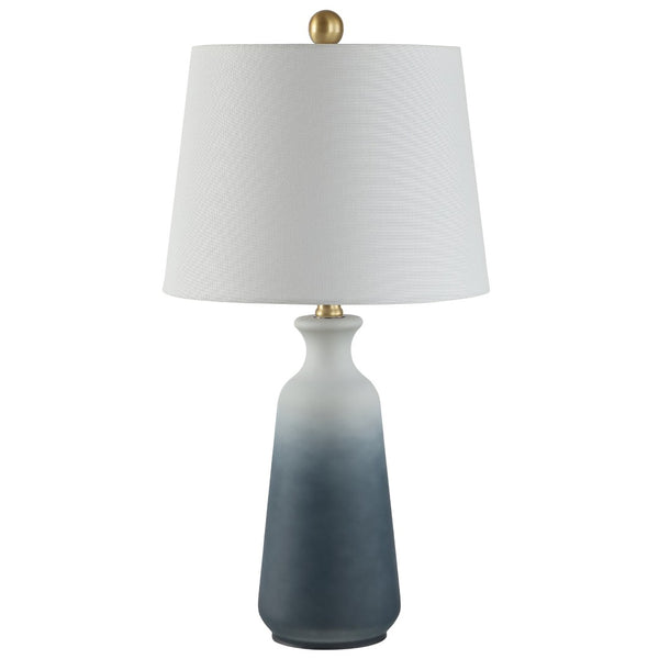 Safavieh NAREM, 23-Inch Blue Grey Glass Table Lamp for Modern Elegance, Soft Lighting & Versatile Décor Style TBL4240A