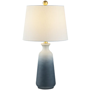 Safavieh NAREM, 23-Inch Blue Grey Glass Table Lamp for Modern Elegance, Soft Lighting & Versatile Décor Style TBL4240A