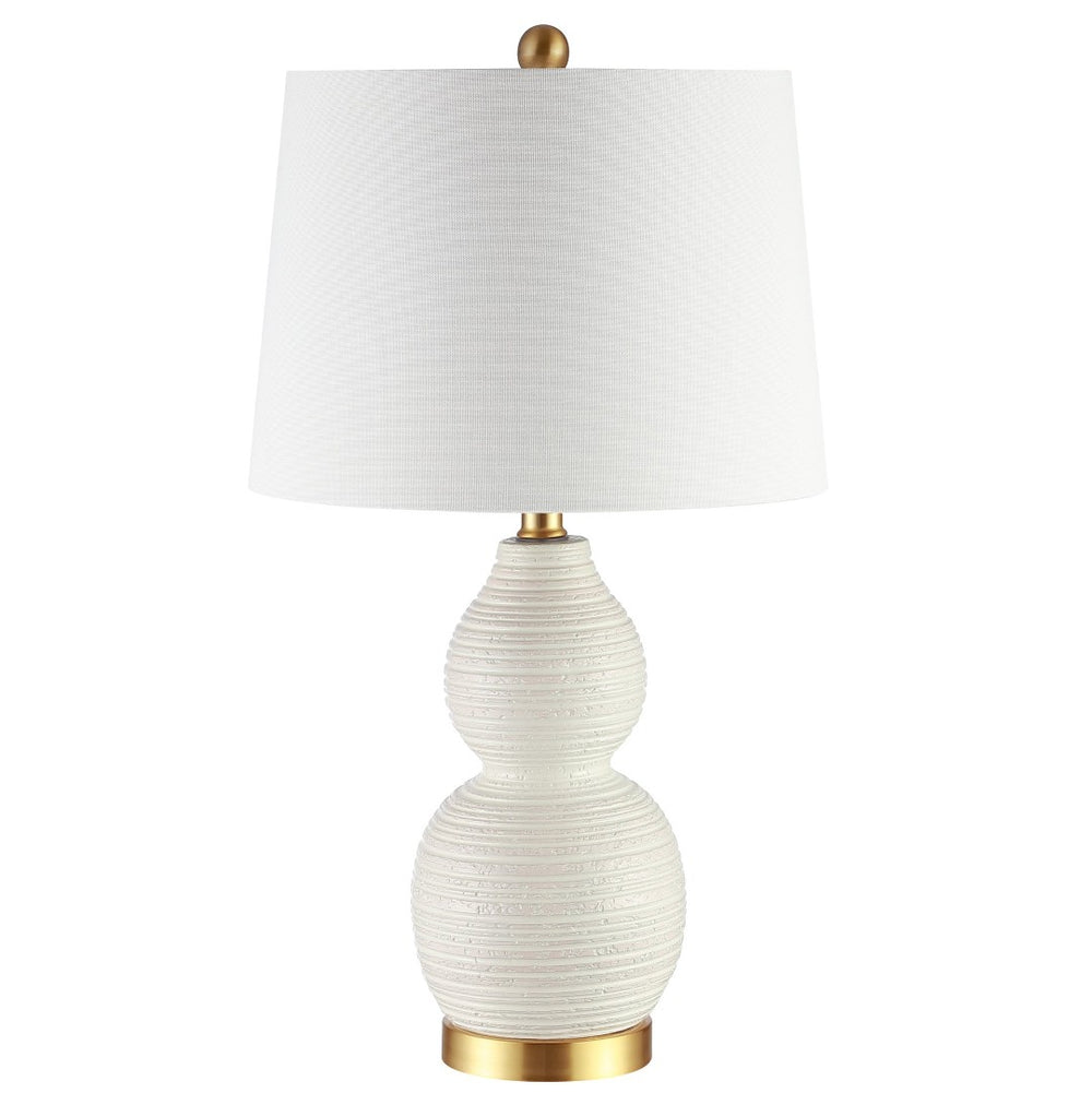 Safavieh DARSA Table Lamp - Modern Minimalist Design for Ambient Illumination in Any Room - Elegant White Finish TBL4241A