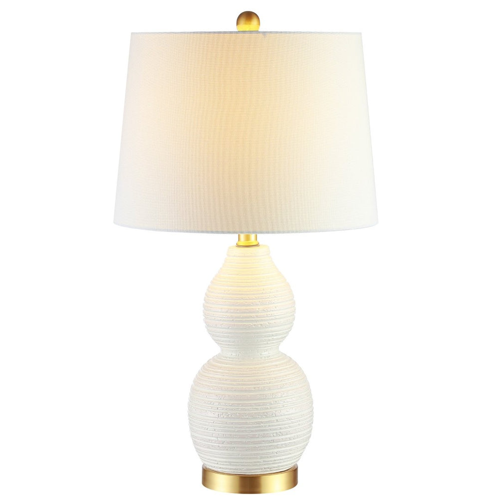 Safavieh DARSA Table Lamp - Modern Minimalist Design for Ambient Illumination in Any Room - Elegant White Finish TBL4241A