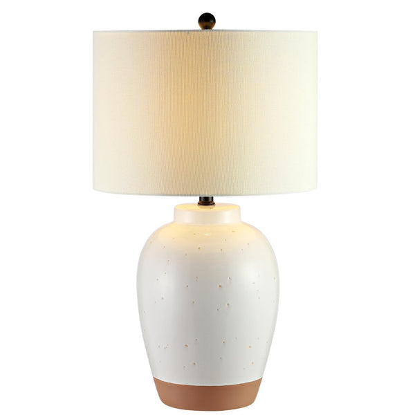 Safavieh PORTCIA Table Lamp - Elegant Ivory Accent Light for Contemporary & Classic Décor, 27.5" Tall TBL4242A