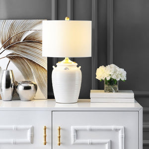 Safavieh LENER Table Lamp - Elegant Ivory Design for Living Rooms, Bedrooms & Offices - Perfect Lighting! TBL4243A