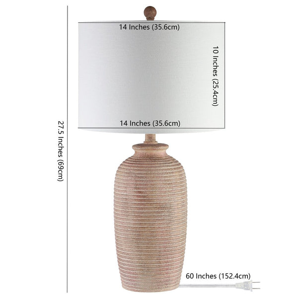 Safavieh KENSEN, 27.5-Inch Pearl Table Lamp - Elegant Polyresin Design for Warm Ambient Lighting & Style TBL4244A