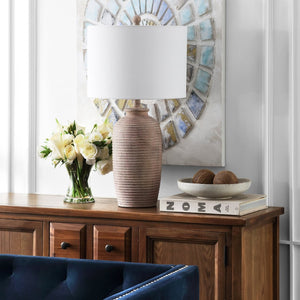 Safavieh KENSEN, 27.5-Inch Pearl Table Lamp - Elegant Polyresin Design for Warm Ambient Lighting & Style TBL4244A