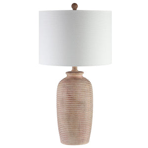 Safavieh KENSEN, 27.5-Inch Pearl Table Lamp - Elegant Polyresin Design for Warm Ambient Lighting & Style TBL4244A
