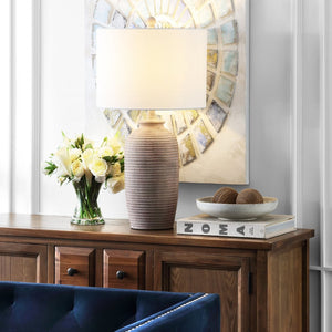 Safavieh KENSEN, 27.5-Inch Pearl Table Lamp - Elegant Polyresin Design for Warm Ambient Lighting & Style TBL4244A
