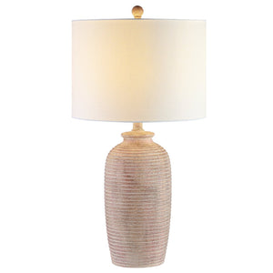 Safavieh KENSEN, 27.5-Inch Pearl Table Lamp - Elegant Polyresin Design for Warm Ambient Lighting & Style TBL4244A