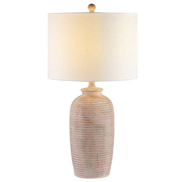 Safavieh KENSEN, 27.5-Inch Pearl Table Lamp - Elegant Polyresin Design for Warm Ambient Lighting & Style TBL4244A