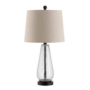 Safavieh NAILA, 25.5-Inch Clear & Bronze Glass Table Lamp - Elegant Lighting for Modern Interiors & Accents TBL4256A