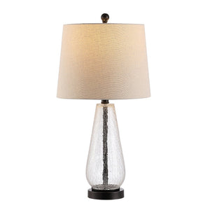 Safavieh NAILA, 25.5-Inch Clear & Bronze Glass Table Lamp - Elegant Lighting for Modern Interiors & Accents TBL4256A